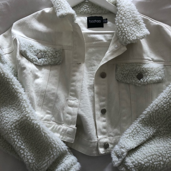 Cropped Jean and teddy coat - Picture 5 of 5